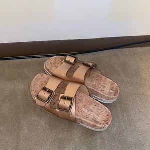 Rose gold sandals
